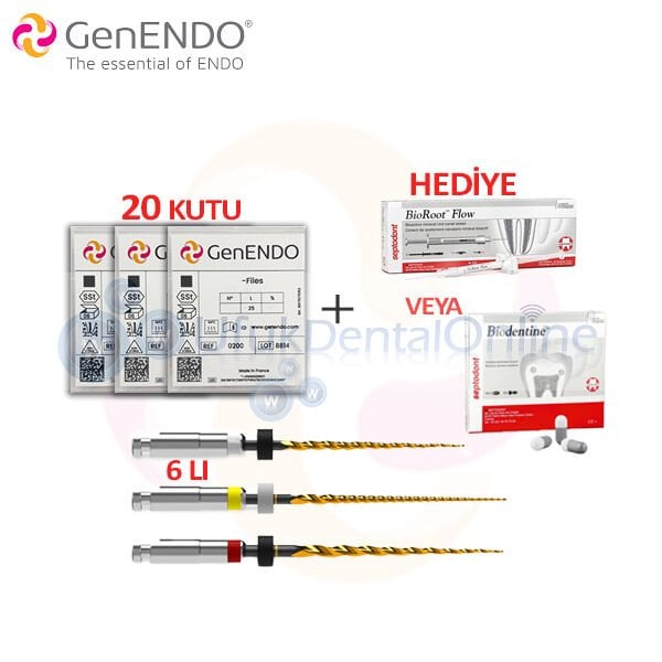 GenEndo Revo S Döner Eğe 6 lı | 20 lu PAKET