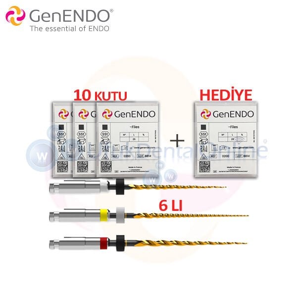 GenEndo Revo S Döner Eğe 6 lı | 10 lu PAKET